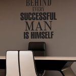 برچسب دیواری انگیزشی behind successful man