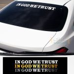 برچسب ماشین in God we trust