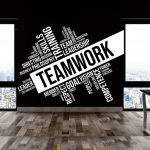 برچسب دیواری تیم ورک مورب