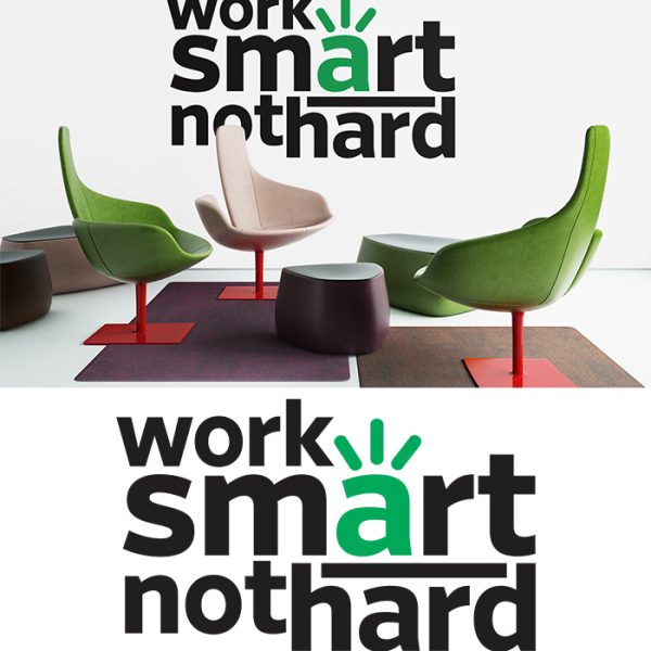 برچسب دیواری smart work