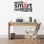 برچسب دیواری smart work
