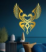 برچسب دیواری طرح اژدها