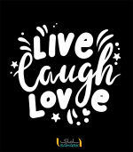 برچسب انگیزشی live laugh love (زندگی کن، بخند، عشق بورز)