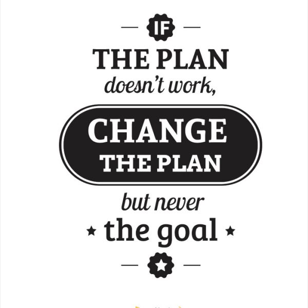 برچسب انگیزشی change the plan