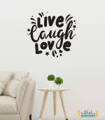 برچسب انگیزشی live laugh love (زندگی کن، بخند، عشق بورز)