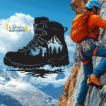 برچسب دیواری چکمه کوهنوردی