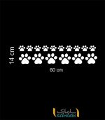 برچسب پنجه حیوان Paw Print