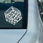 برچسب مکعب Ask God Trust God Thank God