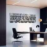 برچسب دیواری دعای تحویل سال (یا محول) با فونت بسیار زیبا