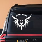 برچسب شیشه ماشین طرح خفاش 1