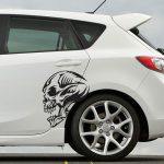 برچسب اسکلت سر انسان 1