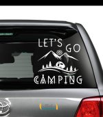 برچسب آفرودی طرح کمپ lets go to camping