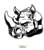 استیکر آفرودی طرح کرگدن 1