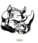 استیکر آفرودی طرح کرگدن 1