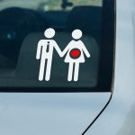 استیکر خانواده دو نفر و نصفی