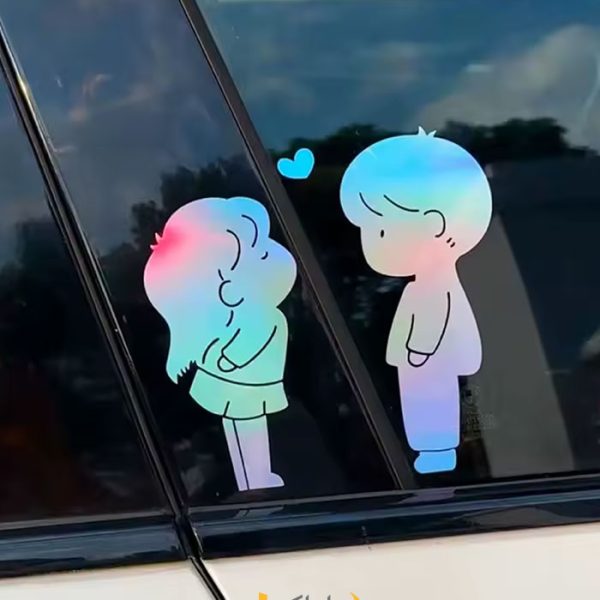 استیکر کیوت LOVE روی ماشین