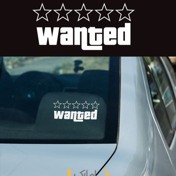 استیکر wanted برای جاده های بی قانون