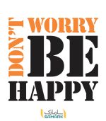 استیکر دیواری Don't Worry Be Happy