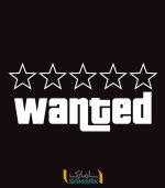 استیکر wanted برای جاده های بی قانون