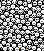 استیکر شیشه در عقب ماشین طرح اسکلت فانتزی