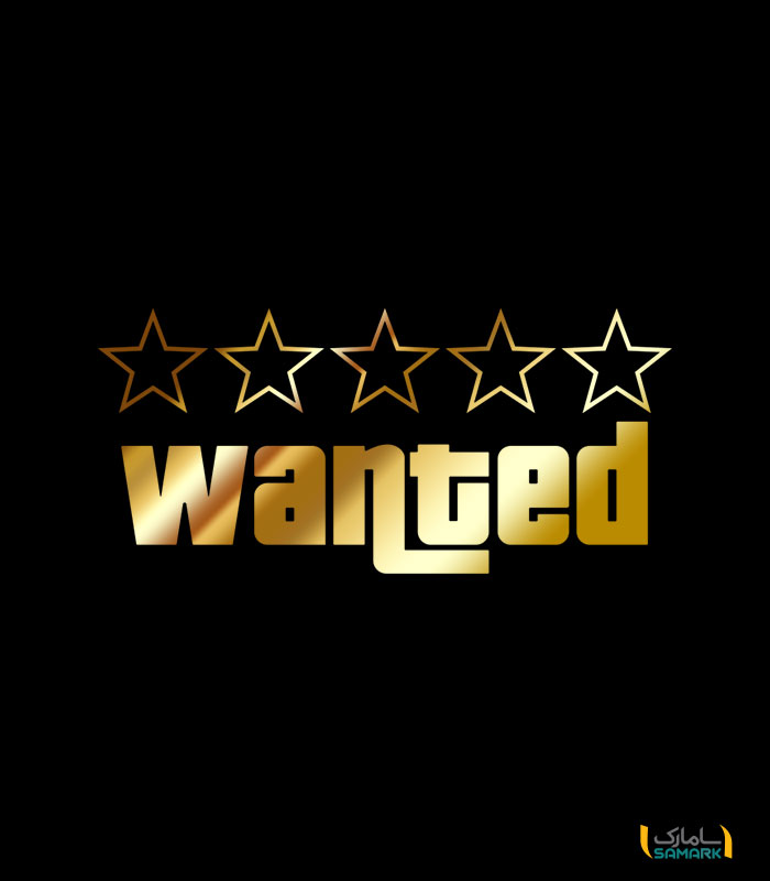 استیکر wanted برای جاده های بی قانون