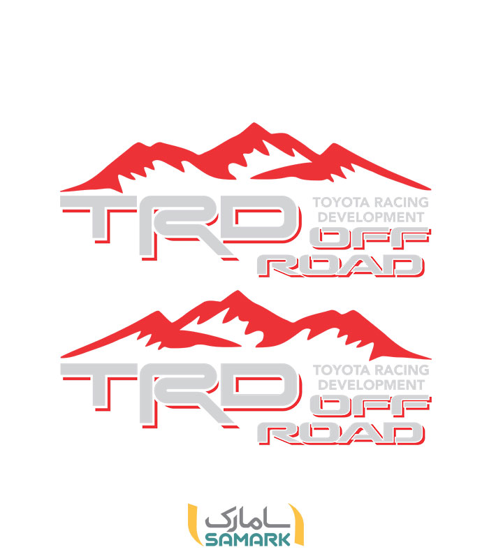 استیکر ماشین trd offroad-2 (بسته دو عددی)