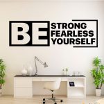 استیکر انگیزشی دیواری BE strong BE fearless BE yourself