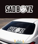 استیکر ماشین sadboyz ، وقتی احساساتت رو نمی‌تونی فریاد بزنی