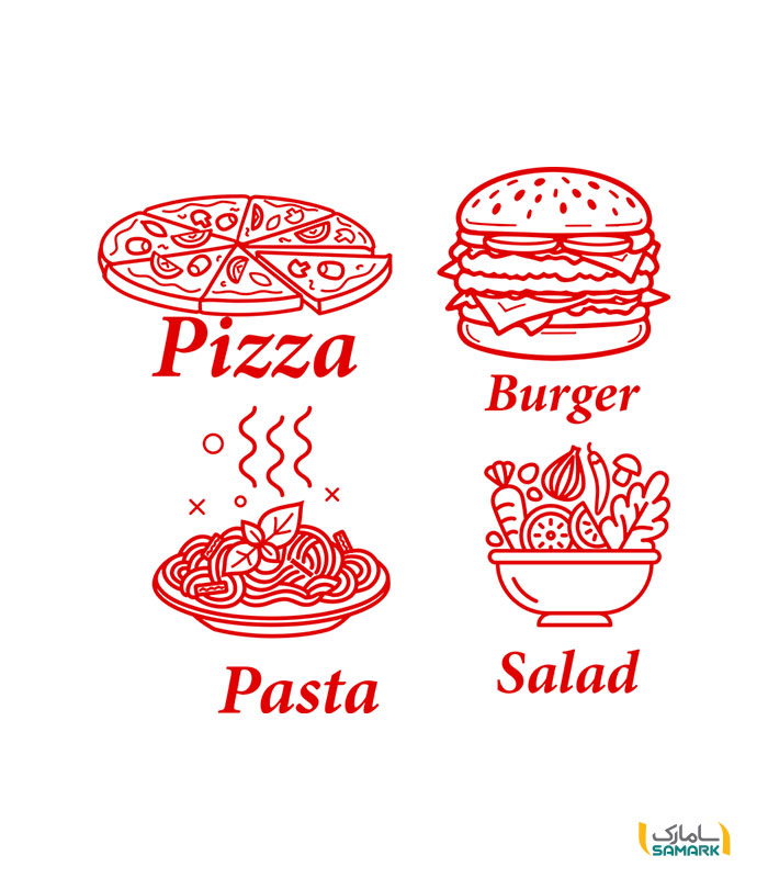 استیکر فست فود 1