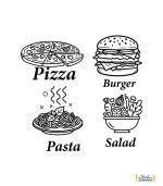 استیکر فست فود 1