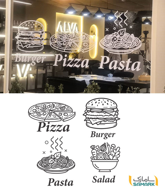 استیکر فست فود 1