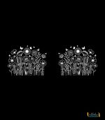 برچسب شیشه در ماشین طرح گل