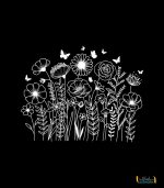 برچسب شیشه در ماشین طرح گل