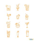 استیکر کافه طرح نوشیدنی