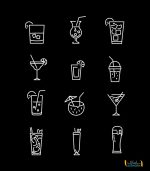 استیکر کافه طرح نوشیدنی