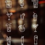 استیکر کافه طرح نوشیدنی