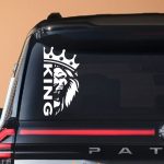 استیکر king با طرح نیمرخ شیر استیکر king با طرح نیمرخ شیر - Image 2 استیکر king با طرح نیمرخ شیر - Image 3 استیکر king با طرح نیمرخ شیر - Image 4 استیکر king با طرح نیمرخ شیر