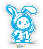 برچسب اتاق کودک طرح خرگوش