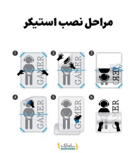 آموزش نصب استیکر