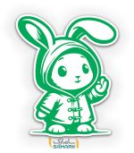 برچسب اتاق کودک طرح خرگوش