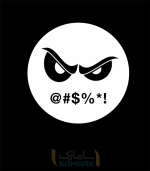 استیکر باک طرح انگری فیس (angry face)