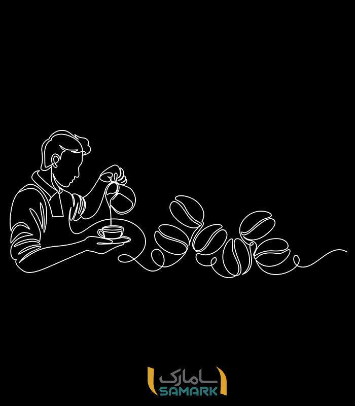 استیکر کافه طرح باریستا 1