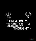 استیکر اداری creativity the ability to cultivate new thought