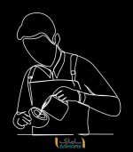 استیکر کافه طرح باریستا 2