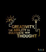 استیکر اداری creativity the ability to cultivate new thought