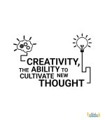 استیکر اداری creativity the ability to cultivate new thought