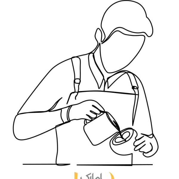 استیکر کافه طرح باریستا 2