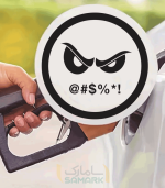 استیکر باک طرح انگری فیس (angry face)