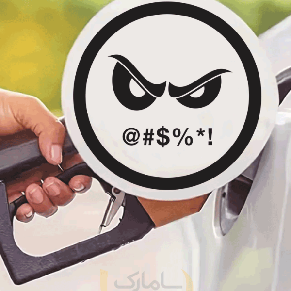 استیکر باک طرح انگری فیس (angry face)