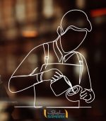 استیکر کافه طرح باریستا 2